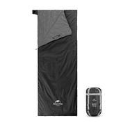 Naturehike Envelope Cotton Sleeping Bag for Adults and Kids 3-4 Season Lightweight Waterproof Camping Sleeping Equipment(Black XL)