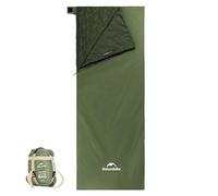Naturehike Envelope Sleeping Bag for Adults, Portable Sleeping Bag with Compression Sack, Lightweight Spliceable Sleeping Bag for Camping, Backpacking & Hiking, Nylon Fabric, 74.8''×29.5'', 680g