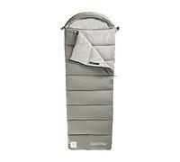 Naturehike Hooded Cotton Sleeping Bag, 3-4 Season Lightweight, Portable and Splicable Envelope Sleeping Bag, Filled with 180g/M2 Cotton, Suitable for Hiking, Camping, Indoors