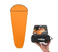 Naturehike Hut Sleeping Bag Ultralight Sleeping Bag Liner only 390g High Elasticity Travel Sleeping Bag with Small Pack Size for Backpacking, Hostels and Camping