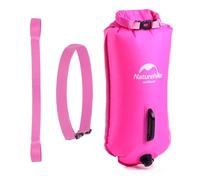 Naturehike Inflatable Swim Buoy, 18L Waterproof Swimming Bag with Two Air Bags, Suitable for Open Water and Triathlon, 18KG Buoyancy, Ensuring Safety When Snorkeling, Rafting, Swimming