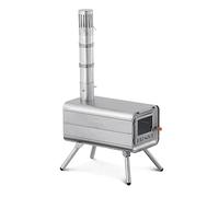 Naturehike Lightweight outdoor wood stove Titanium tent stove Portable foldable camping stove Camping heating with chimney high temperature resistant Camping wood stove with visual window