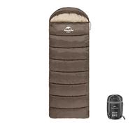 Naturehike Lightweight Sleeping Bag,1 Person,-3-0℃,1700g,Envelope Style,Splashproof,Fully Expandable,Leg Stretchable,Breathable,Warm,220*75cm Size Sleeping Bag for Camping,Hiking,Outdoor(U350-Brown)