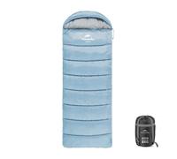 Naturehike Lightweight Sleeping Bag,1 Person,3-6℃,1500g,Envelope Style,Splashproof,Fully Expandable,Leg Stretchable,Breathable,Warm,220 * 75cm Size Sleeping Bag for Camping,Hiking,Outdoor(U250-Blue)
