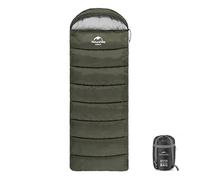 Naturehike Lightweight Sleeping Bag,1 Person,-3--6℃,1700g,Envelope Style,Splashproof,Fully Expandable,Leg Stretchable,Breathable,Warm,220*75cm Size Sleeping Bag for Camping,Hiking,Outdoor(U350s-Green)