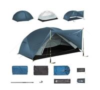 Naturehike Mongar Base Ultralight Tent 2.33-2.85 kg, PU3000 Waterproof Windproof Camping Tent, 3-Season Backpack Tent, Hiking Tent 2/3 People for Hiking, Camping, Outdoor