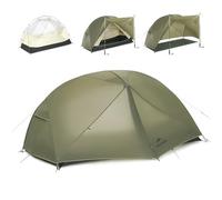 Naturehike Mongar Pro Ultralight Tent 1.42/1.76/2.21kg,1/2/3 Person Backpacking Tent,Waterproof & Quickly Build,4 Modes Of Use,20D Nylon Wind Resistant,Outdoor Hiking Tents with Front Porch
