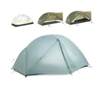 Naturehike Mongar Pro Ultralight Tent 1.42/1.76/2.21kg,1/2/3 Person Backpacking Tent,Waterproof & Quickly Build,4 Modes Of Use,20D Nylon Wind Resistant,Outdoor Hiking Tents with Front Porch