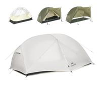 Naturehike Mongar Pro Ultralight Tent 1.42/1.76/2.21kg,1/2/3 Person Backpacking Tent,Waterproof & Quickly Build,4 Modes Of Use,20D Nylon Wind Resistant,Outdoor Hiking Tents with Front Porch
