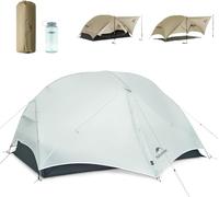 Naturehike Mongar UL Tent [2025 Upgrade] 1.5kg/3.3lb Ultralight Tents,1/2 Person Backpacking Tent,4 modes of use, Waterproof,Hiking tents for Camping with Front Porch,Easy Set up (Grey, 2 person)