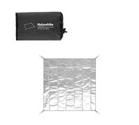 Naturehike Multifunctional PE Aluminum Foil Moisture-Proof Pad,500g Ultra Light,Thermal Insulation,Waterproof,Moisture-Proof,Warm,Foldable Picnic Mat for Camping,Hiking,Picnic,Car(190*190cm)