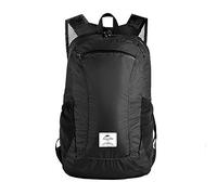 Naturehike Packable Backpack - Ultra Lightweight Foldable Daypack, PU2000mm Waterproof 30D Nylon Compact Hiking Rucksack for Travel Camping Outdoor(Black 18L)
