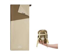 Naturehike Plain 01 Sleeping Bag, Blanket Sleeping Bag for Adults and Children, Ultralight Colour Block Design, Waterproof Camping Summer Sleeping Bag (Dark Brown/Light Brown, L)