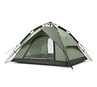 Naturehike Pop Up Tent, Throwing Tents, Automatic Camping Tent, 3-4 People, Double Deck, Dome Tent, Large Family Tent with Carry Bag (Green - 3P)