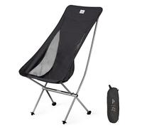 Naturehike Portable Camping Chair Ultra-Light Folding Chair, Quick Disassembly and Assembly, for Fishing, Picnic, Outdoor, Hiking Black large