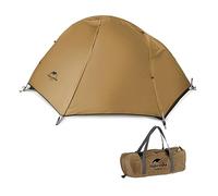 Naturehike Portable ultra-light 1-person tent Camping and hiking tents Professional rainproof double-layer tent Suitable for outdoor cycling/hiking/hiking Light Brown