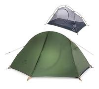 Naturehike Portable ultra-light 1-person tent Camping and hiking tents Professional rainproof double-layer tent Suitable for outdoor cycling/hiking/hiking Forest green