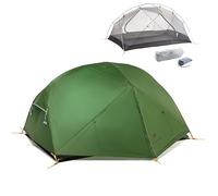 Naturehike Ultralight Camping Outdoor Tent, Portable Backpacking Tent,Lightweight 4.7 lbs,for 2 Person,with Large Mesh Windows and Carrying Bag,Waterproof Windproof (Grey)