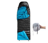 Naturehike Ultralight Down Cold Weather Sleeping Bag, 650FP Compact Sleeping Bag 3-4 Season for Adults & Kids, Backpacking, Camping, Hiking, Traveling with Compression Sack (Black, Large)