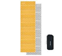 Naturehike Ultralight Foldable Sleeping Pad,R-Value 3,SGS Certified,480g,2.5cm Thickened Sidewall,Suitable for Temperatures Above -5℃,Sleeping Mat for Outdoor,Camping,Hiking(Yellow)