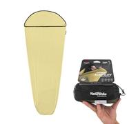 Naturehike Ultralight Hut Sleeping Bag Liner only 340g High Elasticity Travel Sleeping Bag with Small Pack Size for Backpacking, Hostels and Camping