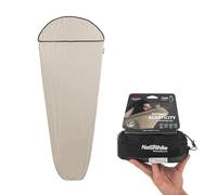 Naturehike Ultralight Hut Sleeping Bag Liner only 390g High Elasticity Travel Sleeping Bag with Small Pack Size for Backpacking, Hostels and Camping