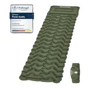 Naturehike Ultralight Inflatable Sleeping Mat - Lightweight Single Sleeping Mat with Air Pillow, Compact and Moisture-Proof for Backpacking and Camping, Entry-Level (Olive Green, Single)
