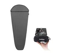 Naturehike Ultralight Sleeping Bag Liner, 390g, Grey, Rectangular, Above 10°C, All Seasons, Zipper Closure, 200 x 80cm, 390g, Perfect for Camping, Hotels, and Outdoor Hikes