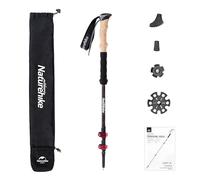 Naturehike Walking Stick 3k Carbon Fibre Retractable Walking Stick Lightweight Trekking Pole with Non-slip Eva Grip and Adjustment Lock Trekking Camping Climbing Outdoor Hiking