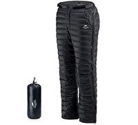 Naturehike Winter Thick Down Trousers Snow Skiing Thermal Heat Hot Outdoor Windproof Down Pants Black