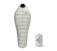 Naturehike Winter White Goose Down Sleeping Bag for Adults, 860FP Lightweight Compact Mummy Sleeping Bag for Camping, Backpacking and Hiking (540g M)