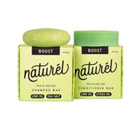 NATURÉL Naturl Boost Shampoo and Conditioner Set with Sea Salt and Lime Oil for Fine or Oily Hair, Silicone, Parabens, Phthalates, Gluten, Citrus Fragrance Free, Pack of 2