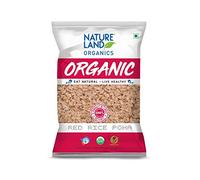 Natureland Organics Red Rice Poha 500 Gm - Organic Healthy Poha