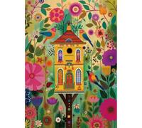 Naturelish Jigsaw Puzzle for Adults 1000 Pieces, Magical Forest Treehouse, Vibrant Colors Fantasy Whimsical Tree Art Puzzle, Challenging Game for Family Friends Gifts Home Decor, 20x27 Inches