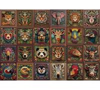 Naturelish Jigsaw Puzzles for Adults 1000 Pieces, Beautiful Detailed Difficult Challenging Puzzle for Relaxing Evening Home Decor, 20x27 Inches, Animal Knitting