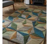 Naturelle Lilianna 160X230Cm Embossed Geo Wool Rug