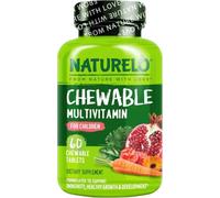 NATURELO Children's Daily Multivitamin, Mixed Berry | 60 Chewables