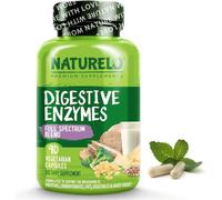 NATURELO Digestive Enzyme Complex with Ginger | 90 Vegan Capsules