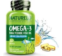 NATURELO Omega-3 Fish Oil with Enteric Coating | 60 Softgels | 2 Months