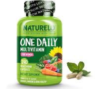 NATURELO One Daily Multivitamin for Women - with Natural Food-Based Vitamins, Minerals, Fruit & Vegetable Extracts - Best for Maintaining Essential Nutrients - 240 Vegan Capsules | 8 Month Supply