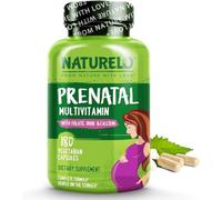 NATURELO Prenatal Multivitamin with Methyl Folate | 180 Vegan Capsules