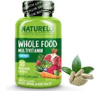 NATURELO Whole Food Multivitamin for Men | 120 Capsules | 1 Month