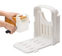 NatureMan Bread Slicer for Homemade Bread Adjustable Foldable Loaf Cutter Machine Bagel Toast Slicing Sandwich Maker
