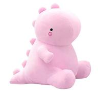 NatureMan Cute dinosaur plush toys, kawaii plush animal dolls, soft dinosaur plush toys, children’s room decoration, children’s (Pink)