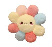 NatureMan Flower Pillow Smile Daisy Throw Pillow Flower Floor Cushion Colorful Sun shape Seat Cushion Aesthetic Decorative Throw Pillow for Bed,Couch (Small,43cm)