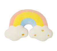 NatureMan Moon Rainbow Cloud Pillow Cushion, Soft Plush Cloud Shaped Pillow Stuffed Rainbow and Moon Nursery Decor,Bedside Sofa Sleeping Plush, Kids Cute Candy Color Cushion (Rainbow)