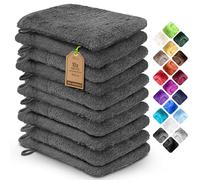NatureMark 10 Bath Gloves, Anthracite Gray, Pack of 10-15 x 21 cm