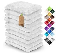 NatureMark 10 Bath Gloves, White, Pack of 10-15 x 21 cm