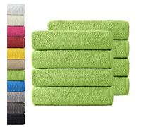 NatureMark 8 Hand Towels, Apple Green, Pack of 8-50 x 100 cm