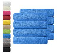 NatureMark 8 Hand Towels, Navy Blue, Pack of 8-50 x 100 cm